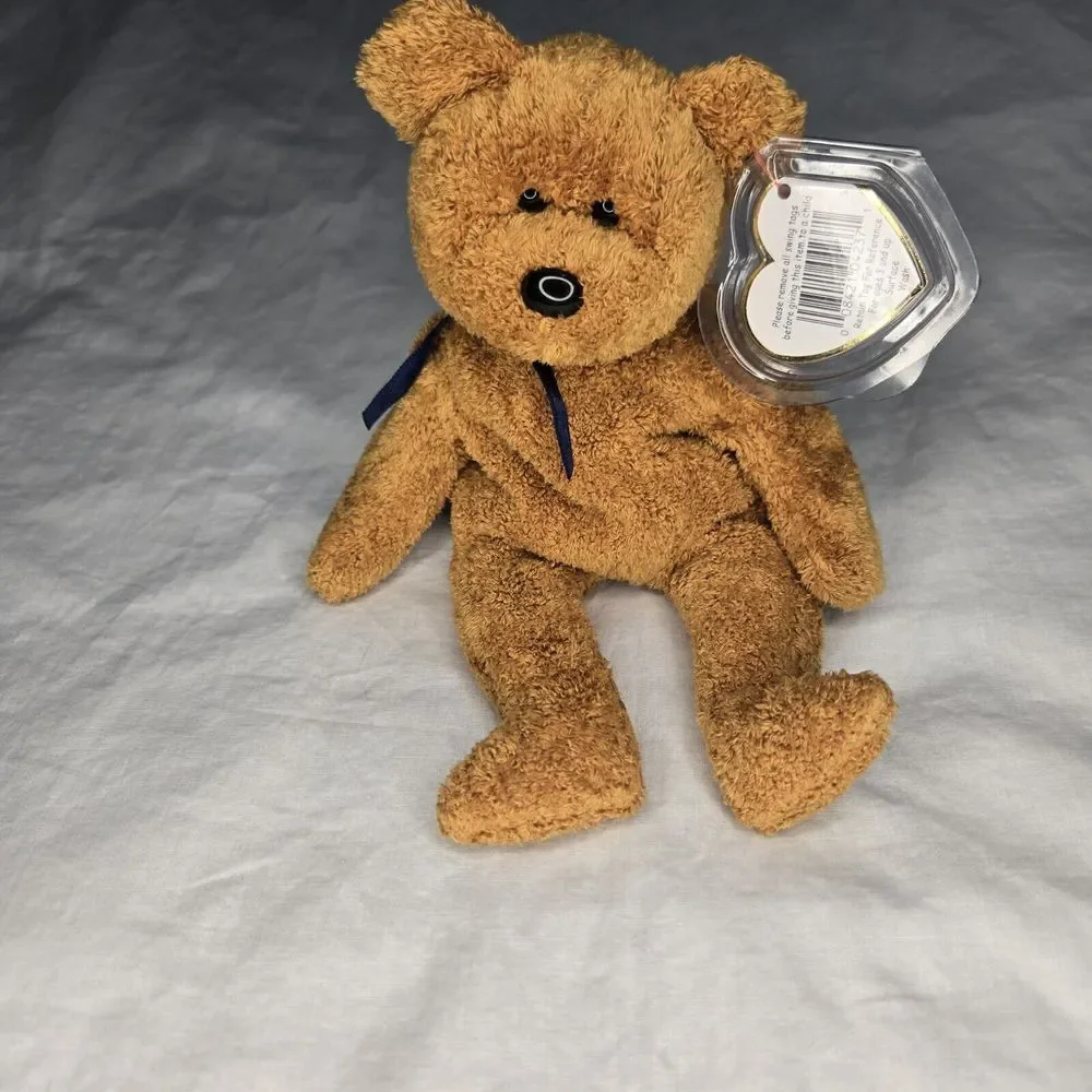 Ty Beanie Babies ‎ FUZZ the BEAR Stuffed Animal 1999